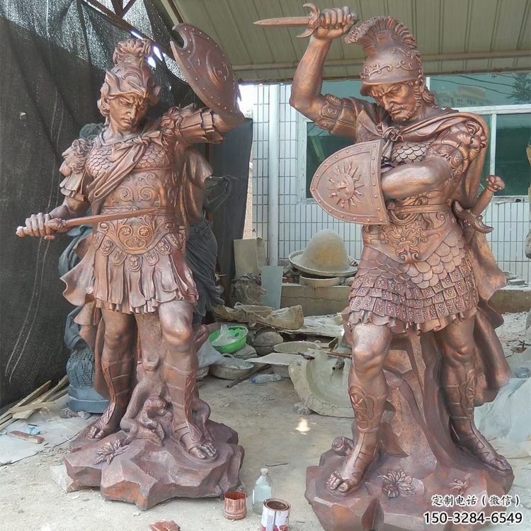 售楼处武士雕塑 商业街仿真雕塑 民俗摆件 售楼处武士雕塑 商业街仿真雕塑 民俗摆件