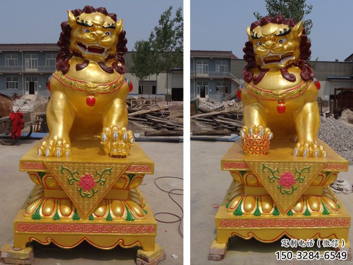 现代艺术狮子雕塑展品,室外软装,鎏金狮子雕塑订做 现代艺术狮子雕塑展品,室外软装,鎏金狮子雕塑订做