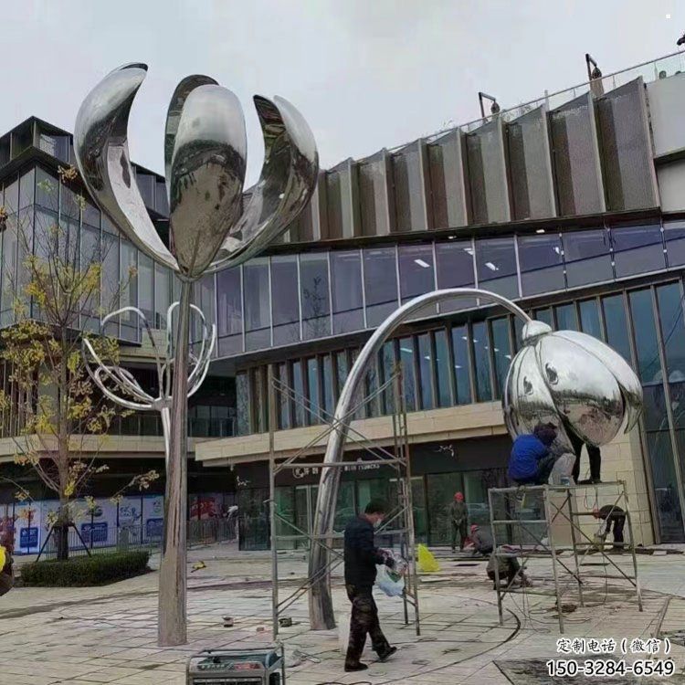 四叶草雕塑承接,村标概念,不锈钢四叶草雕塑供需 四叶草雕塑承接,村标概念,不锈钢四叶草雕塑供需