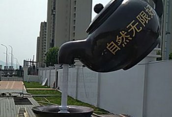 大型水壶雕塑生产 商业街广场雕塑 古铜色摆件