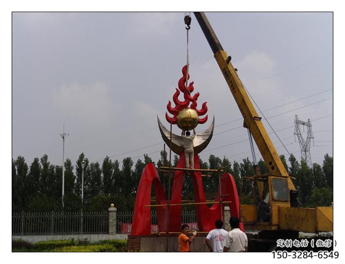 景观场火炬雕塑 仿真景观小品 景观雕塑