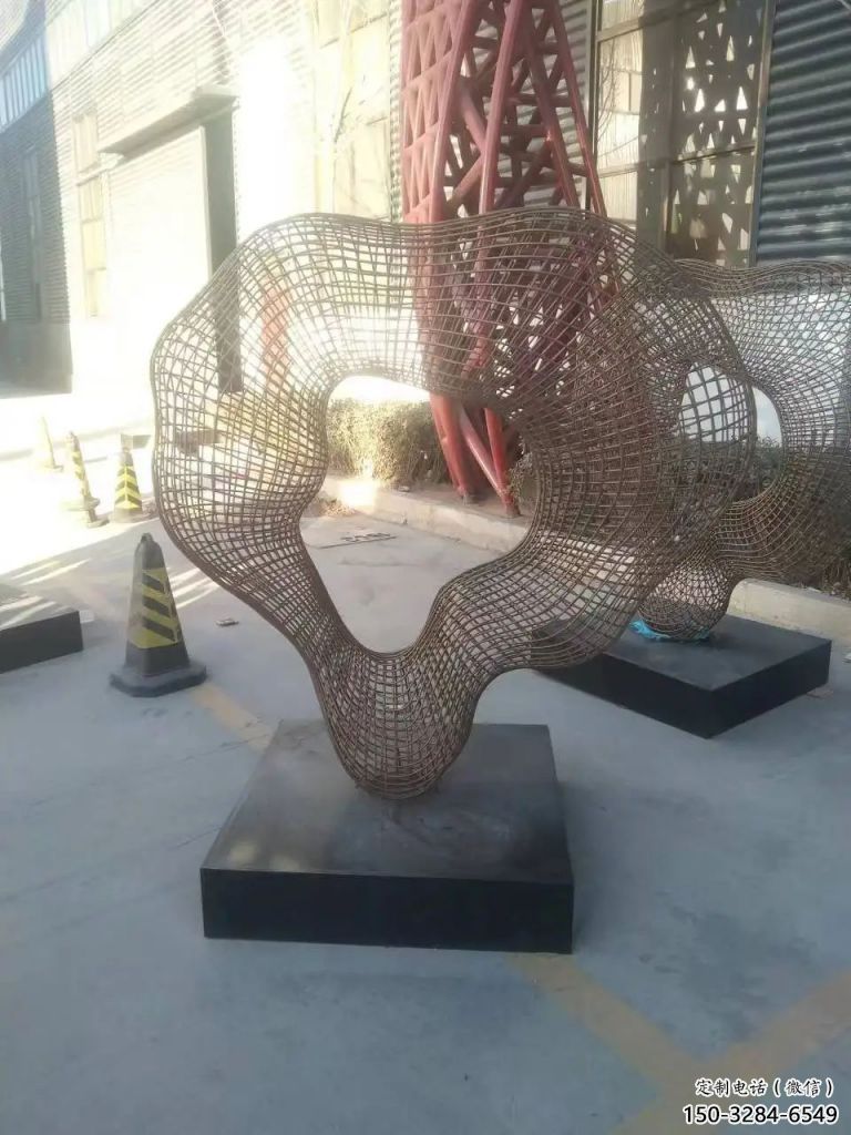 企业飘带雕塑 铸造公园小品 欧式雕塑