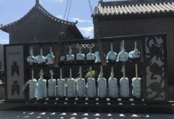 园林算盘雕塑 大型景观小品 中式雕塑