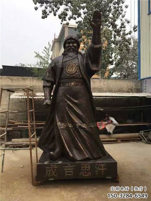 仿真皇帝雕塑 青铜古代雕塑 铸铜雕塑