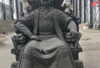 铸铜皇帝雕塑 异形古代雕塑蔬 农村雕塑