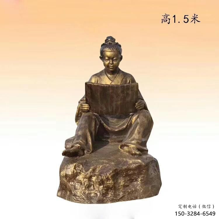 大型老人雕塑 欧式步行街摆件 彩绘古代雕塑