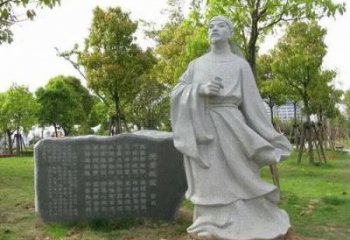 草地李白雕塑 现代古代雕塑 大型诗人雕塑