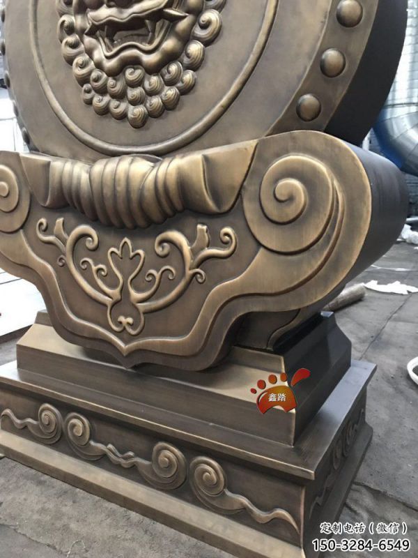 临高抱箍铸造观赏型，露天雕塑，铸铜抱箍雕塑订做