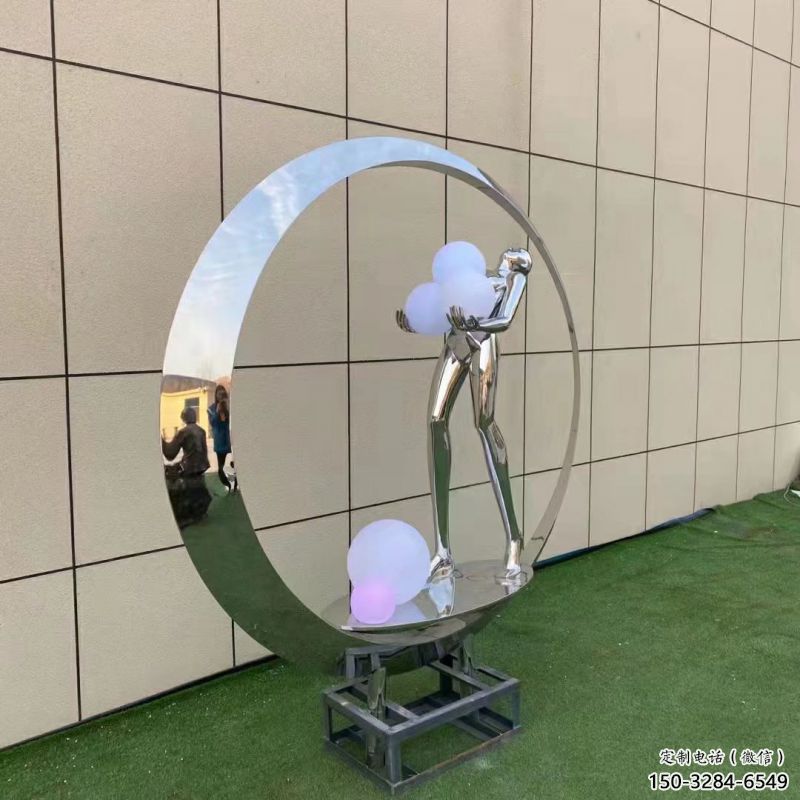 随州仙子雕塑展品，公园小品，景观圆环仙子雕塑生产商