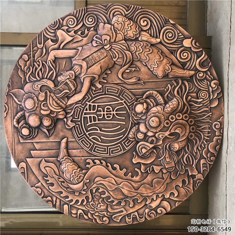 山南户外浮雕供求，村标概念，锻铜浮雕制作厂家
