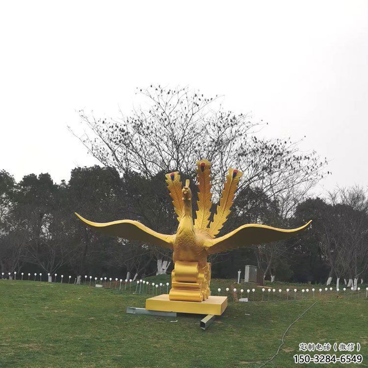 克拉玛依凤凰雕塑选用，美陈雕塑，铸铜凤凰雕塑工艺厂家