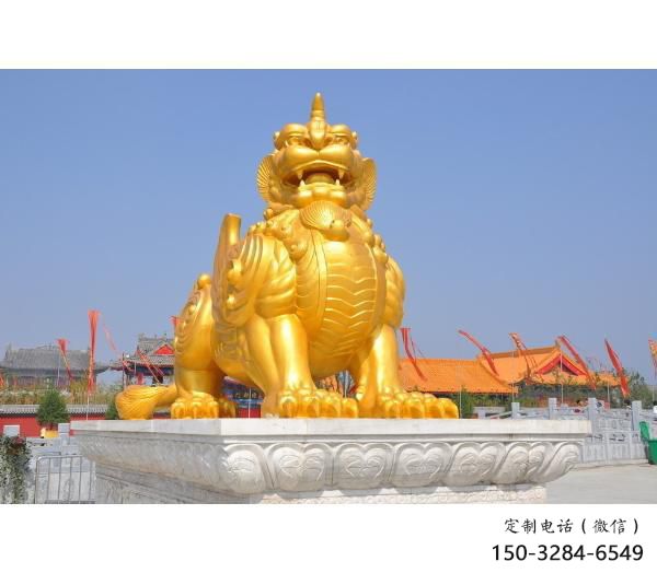 南岸广场貔貅雕塑，动物彩绘雕塑，抽象效果